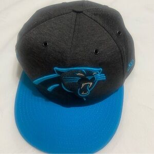 New Era Carolina Panthers Black and Blue Cap